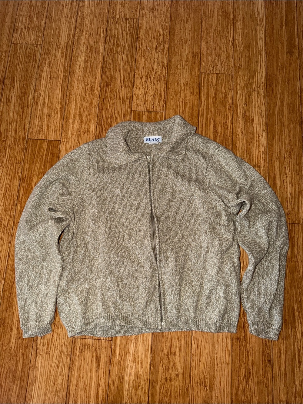 Blair Light Green Full-Zip Women's Sweater Cardigan